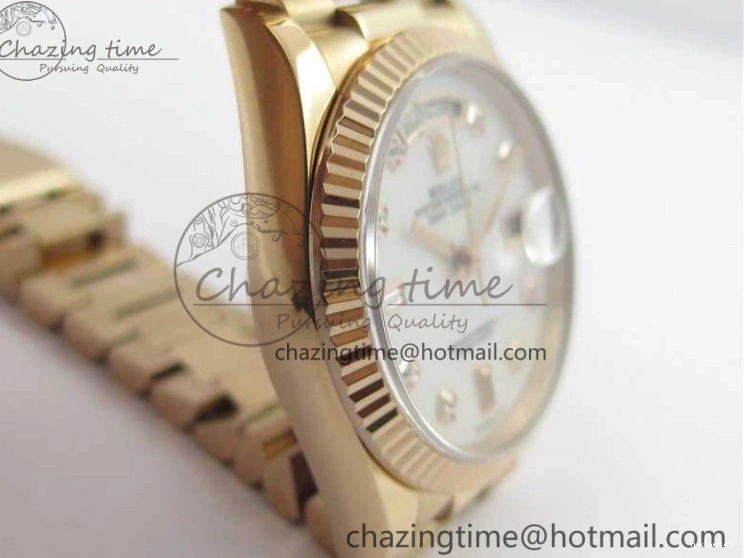 36 Day-Date Dial Edition Maker President RG 128239 Markers on Crystral RG Bp MOP Bracelet Best White 1220